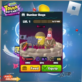 BUNKER BOYS - SECRET FORMULA - SPONGEBOB TOWER DEFENSE