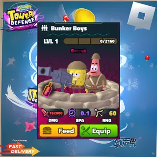 BUNKER BOYS - SECRET FORMULA - SPONGEBOB TOWER DEFENSE