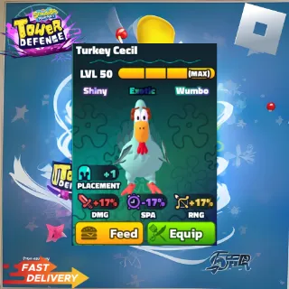 TURKEY CECIL - SHINY WUMBO - SPONGEBOB TOWER DEFENSE