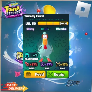 TURKEY CECIL - SHINY WUMBO - SPONGEBOB TOWER DEFENSE