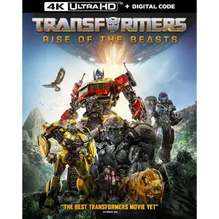 Transformers: Rise of the Beasts [4K] iTunes or [HDX] Vudu  