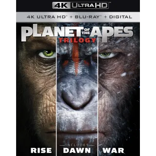 Planet of the Apes [4K] Rise•Dawn•War [iTunes] ports MA 
