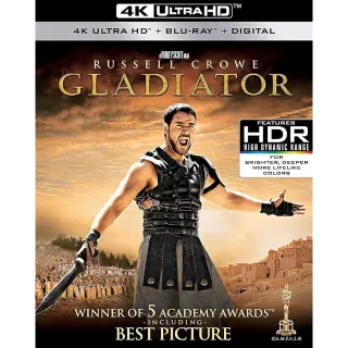 Gladiator [4K] Vudu or iTunes