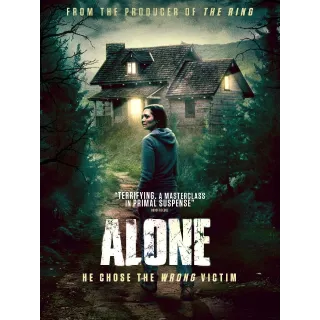 🩸Alone [HD] Vudu or iTunes 