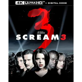 🩸Scream 3 [4K] Vudu or iTunes 