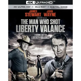 💥The Man Who Shot Liberty Valance [4K] Vudu or iTunes 