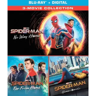 Homecoming • Far from Home • No Way Home [HDX] Vudu•MA 