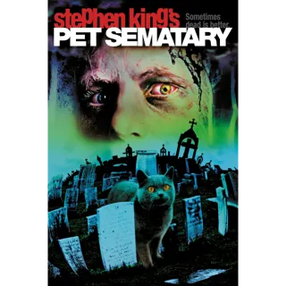 🩸Pet Sematary 1989 [HDx] Vudu 