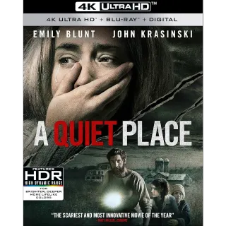 🩸A Quiet Place [4K] Vudu or iTunes 