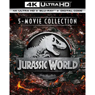 Jurassic World: 5-Movie Collection [4K] MA