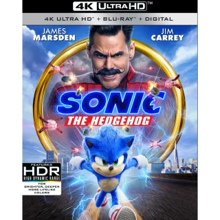 Sonic the Hedgehog [4K] iTunes or [HDX] Vudu