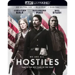  Hostiles [4K] Vudu or iTunes 