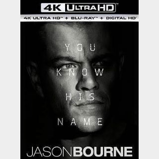 🛰 Jason Bourne [4K UHD] iTunes ports Movies Anywhere 