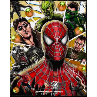 🕷Spider-Man 1-2-3 [HDX] Vudu•MA [Tobey Mcguire]