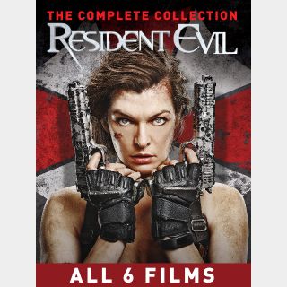 Resident Evil: Complete 6-Film Collection [4K UHD] MoviesAnywhere