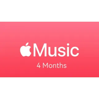 APPLE Music 4 Months  Key