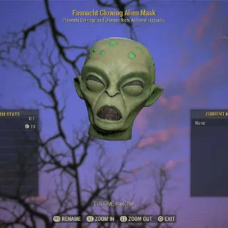 Fasnacht Glowing Alien Mask