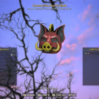 Fasnacht GLOWING PIG Mask