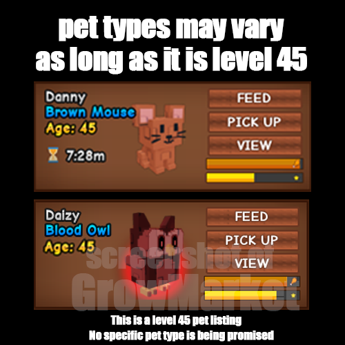 Age 45 Level - Grow A Garden (One Only) - Increase Pet Slots! - Grow a ...