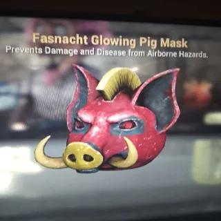 Glowing Pig Mask