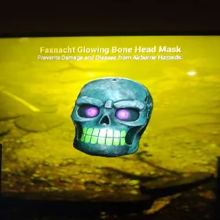Glowing Bone Head Mask