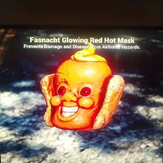 Glowing Red Hot Mask