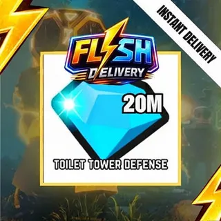 1x 20M GEMS - TTD - TOILET TOWER DEFENSE