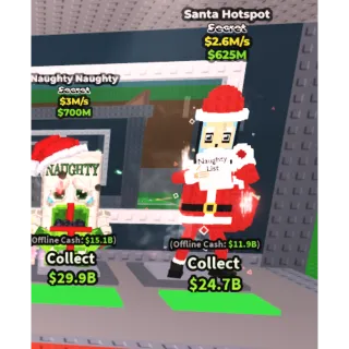 naughty naughty and Santa hotspot 