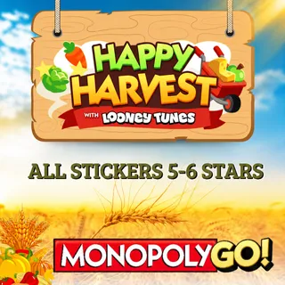 ⚡Fast Delivery⚡Monopoly Go 5-6 stars⭐ Stickers [All Available] [Best Rate]