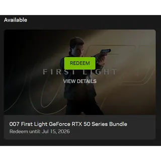 007 First Light - NVIDIA Promotion (Pre-activation Code)