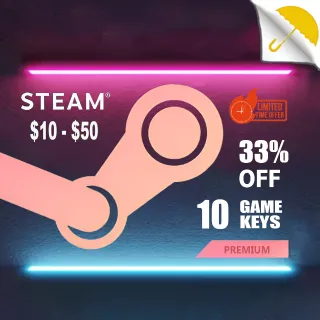 STEAM PREMIUM 10 Game Keys - Limited Time Deal!