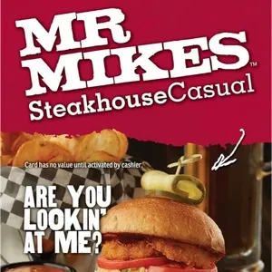 $125.00 MR MIKES SteakhouseCasual eGift Card