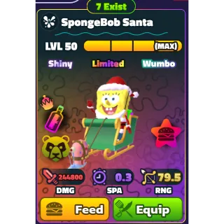 SHINY WUMBO SPONGEBOB SANTA  - SPONGEBOB TOWER DEFENSE