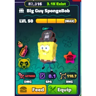 BIG GUY SPONGEBOB (SILVER SERIAL) - SPONGEBOB TOWER DEFENSE