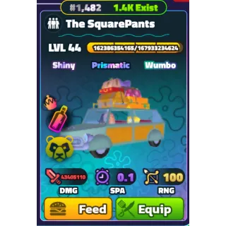 SHINY WUMBO THE SQUAREPANTS (SILVER SERIAL)  - SPONGEBOB TOWER DEFENSE