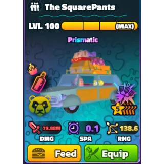 THE SQUAREPANTS 5 STARS - SPONGEBOB TOWER DEFENSE (silver serial)