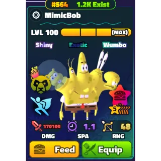 SW 5 STAR MIMICBOB (GOLD SERIAL)- SPONGEBOB TOWER DEFENSE