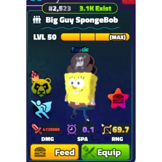 BIG GUY SPONGEBOB (SILVER SERIAL) - SPONGEBOB TOWER DEFENSE