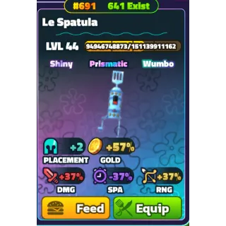 SHINY WUMBO LE SPATULA (GOLD SERIAL)  - SPONGEBOB TOWER DEFENSE