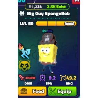 BIG GUY SPONGEBOB (SILVER SERIAL) - SPONGEBOB TOWER DEFENSE