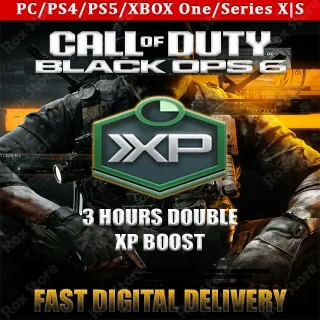 CALL OF DUTY BLACK OPS 6 2XP BOOST 3 HOURS