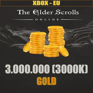 The Elder Scrolls Online 3M GOLD XBOX EU