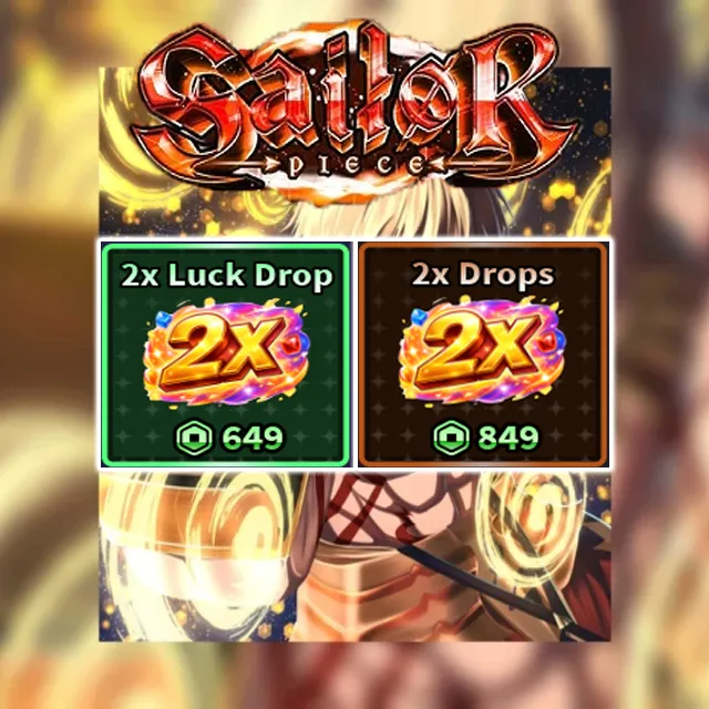 2x Luck Drop + 2x Drops - Roblox Game Item - Gameflip