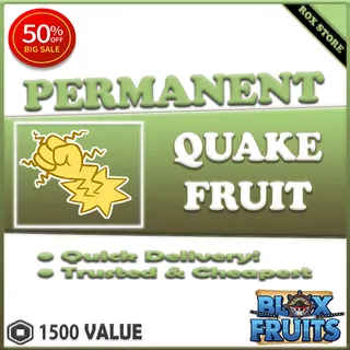 BLOX FRUITS PERMANENT QUAKE FRUIT