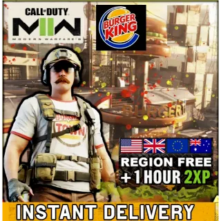 CALL OF DUTY MODERN WARFARE II BURGER KING OPERATOR