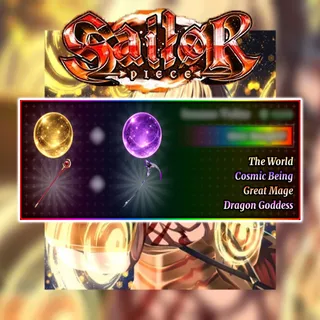 The World + Cosmic Being + Great Mage + Dragon Goddess