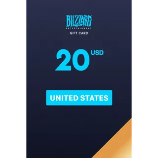 INSTANT🌟USA REGION ONLY🌟$20.00 USD BLIZZARD GIFT CARD