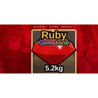 RUBY GEMSTONE FISH IT