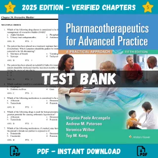 Test Bank for Pharmacotherapeutics for Advanced Practice a Practical Approach 5th edition Test Bank