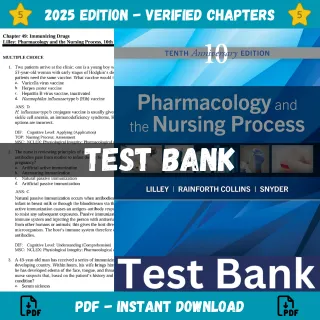 Test Bank for Pharmacology and the Nursing Process 10th Edition